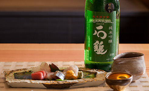 魚料理とJapanese Sake